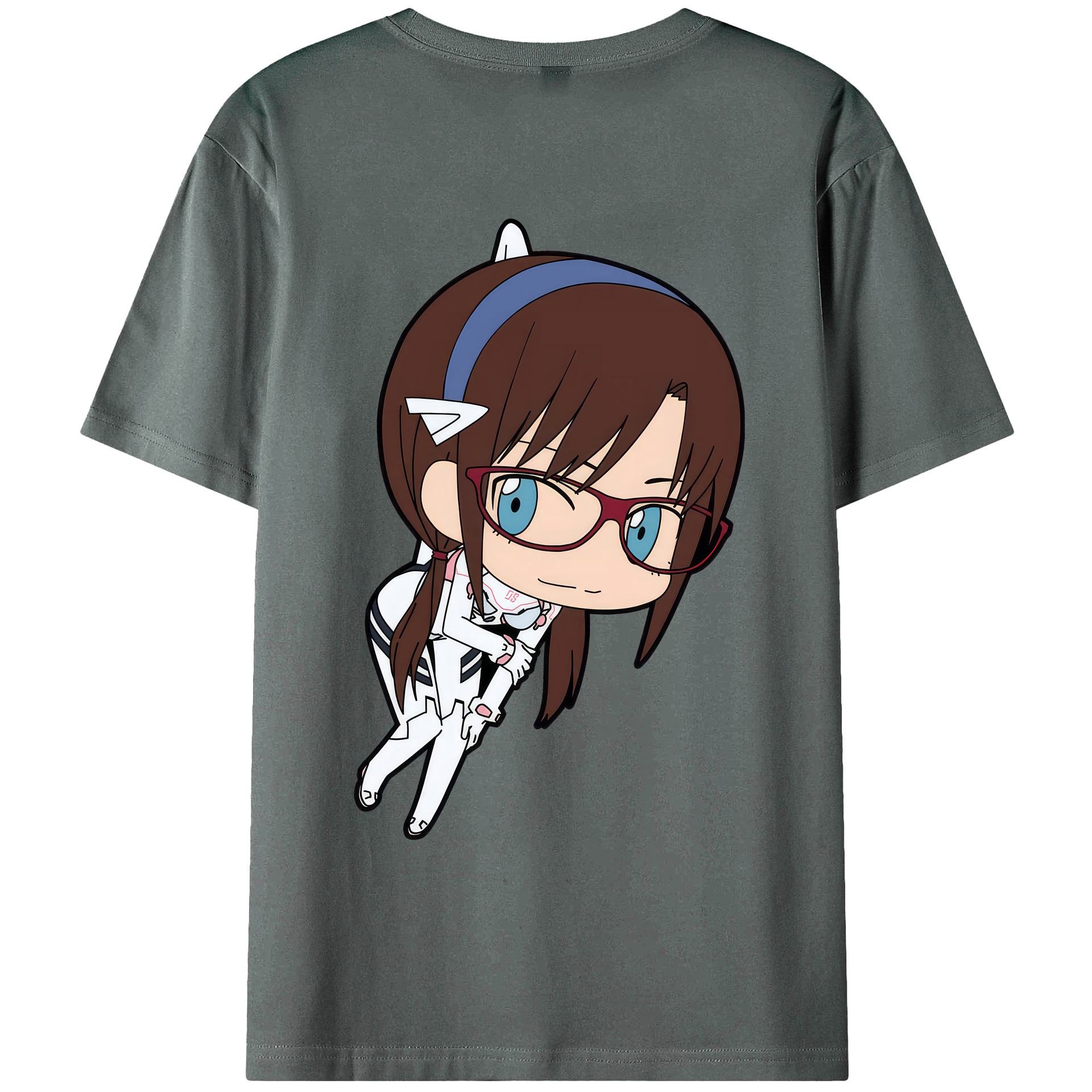 （画像用） EVA 新世紀エヴァンゲリオン 綿100％ メンズ半袖Tシャツ（バックプリント） 通気性